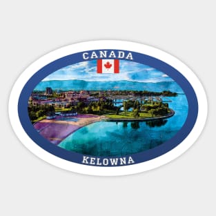 Kelowna Canada Travel Sticker